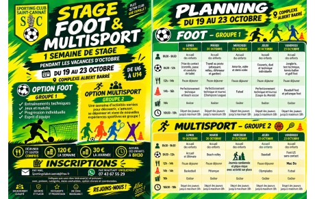 Stage Octobre 2026